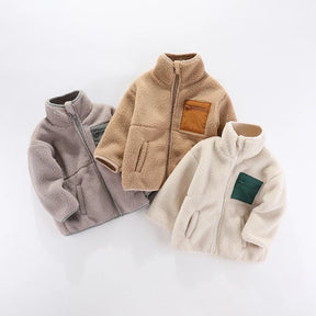 Boys Fleece Winter Jacket | Warm Zipper Outerwear for Chilly Days