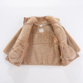 Boys Fleece Winter Jacket | Warm Zipper Outerwear for Chilly Days