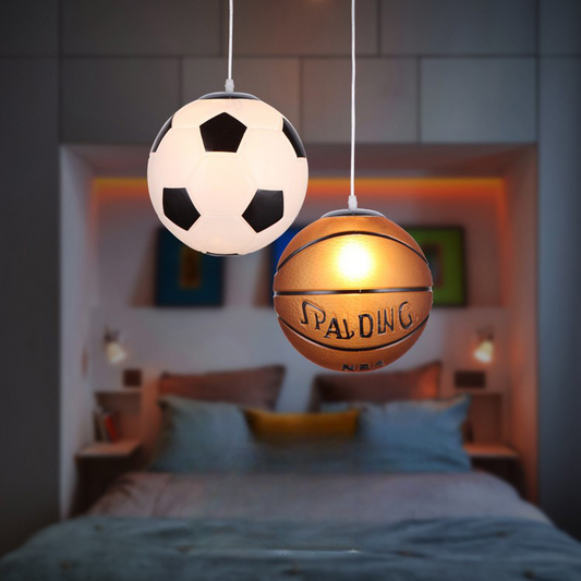 LED Ceiling Light for Kids | Playful Football Design with Dimmable Brightness