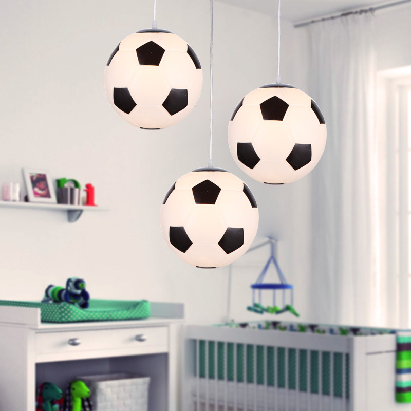 LED Ceiling Light for Kids | Playful Football Design with Dimmable Brightness