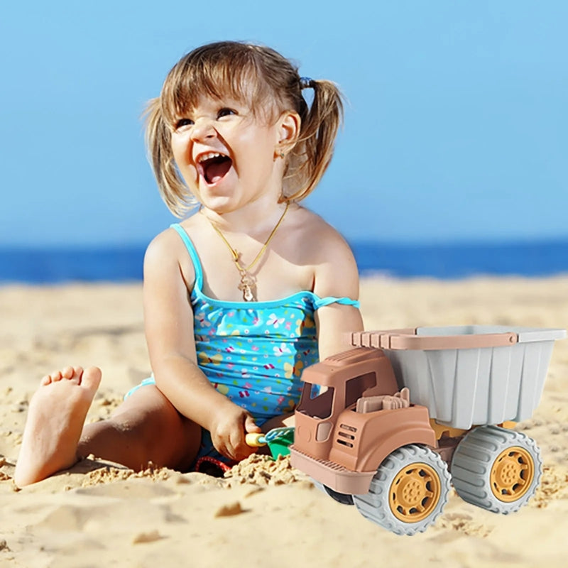 Construction Playset with Bulldozer | Realistic Moving Dump Truck Included