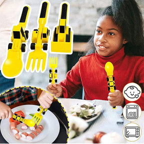 Bulldozer Cutlery Set | Fun Mealtime Adventure for Kids