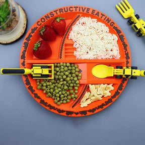 Bulldozer Cutlery Set | Fun Mealtime Adventure for Kids