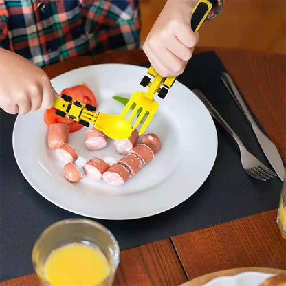 Bulldozer Cutlery Set | Fun Mealtime Adventure for Kids
