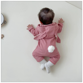 Baby Bunny Romper | Soft Cotton with Fluffy Tail