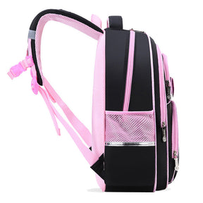 Cat Backpack for Kids | Black and Pink 3D Design