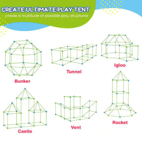Kids' Fort Building Kit | Creative Indoor and Outdoor Play