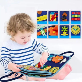 Montessori Life Skills Book | Interactive Felt Activities for Kids