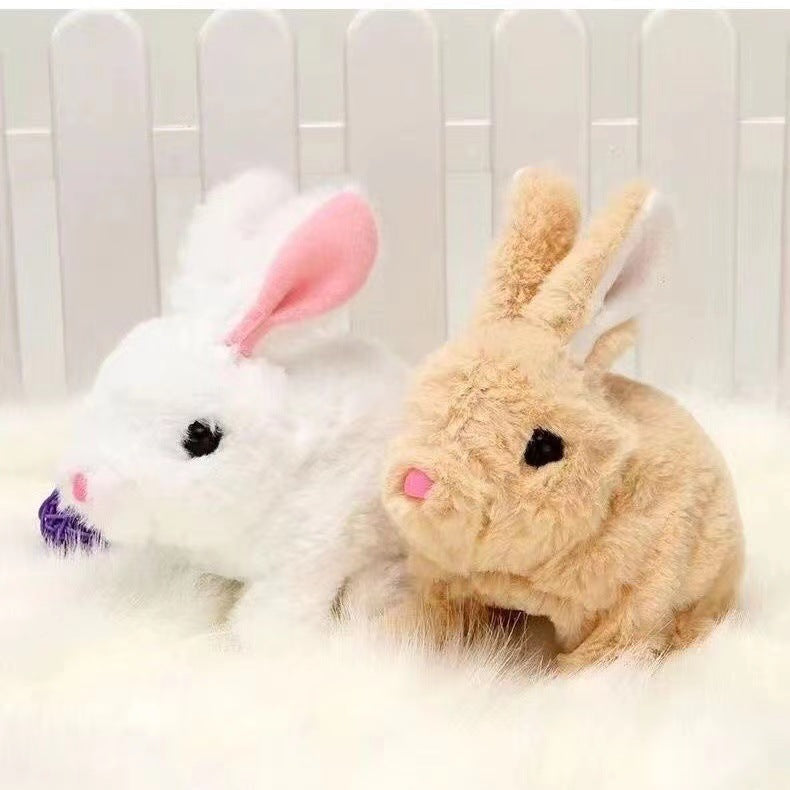 Interactive Plush Bunny Toy | Soft Fabric with Jumping Action
