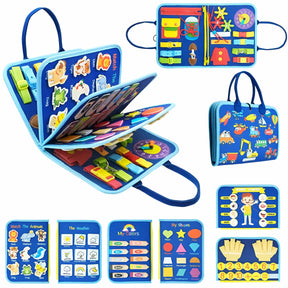 Montessori Interactive Learning Book | Engaging Zippers, Laces, and Buttons