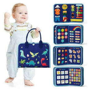 Montessori Interactive Learning Book | Engaging Zippers, Laces, and Buttons