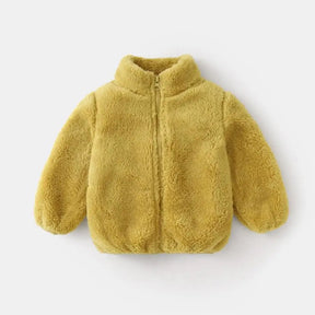 Children's Warm Plush Jacket | Cozy Unisex Autumn Winter Wear