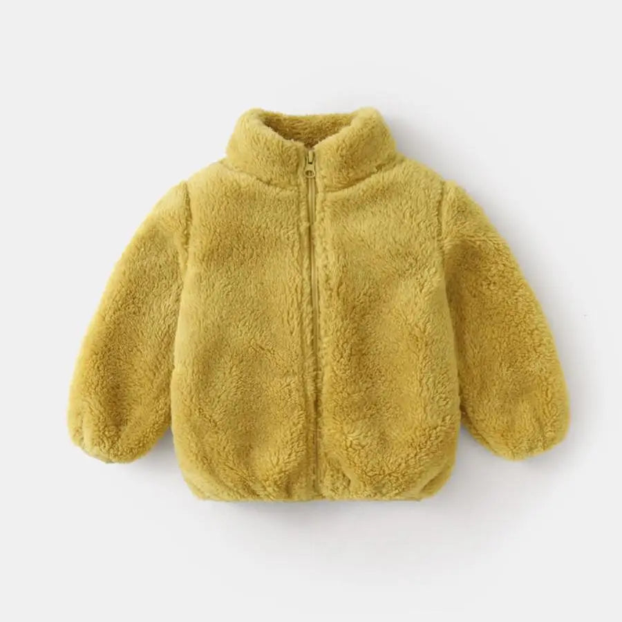 Children's Warm Plush Jacket | Cozy Unisex Autumn Winter Wear