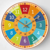Children's Learning Wall Clock | Colorful Time Management Tool