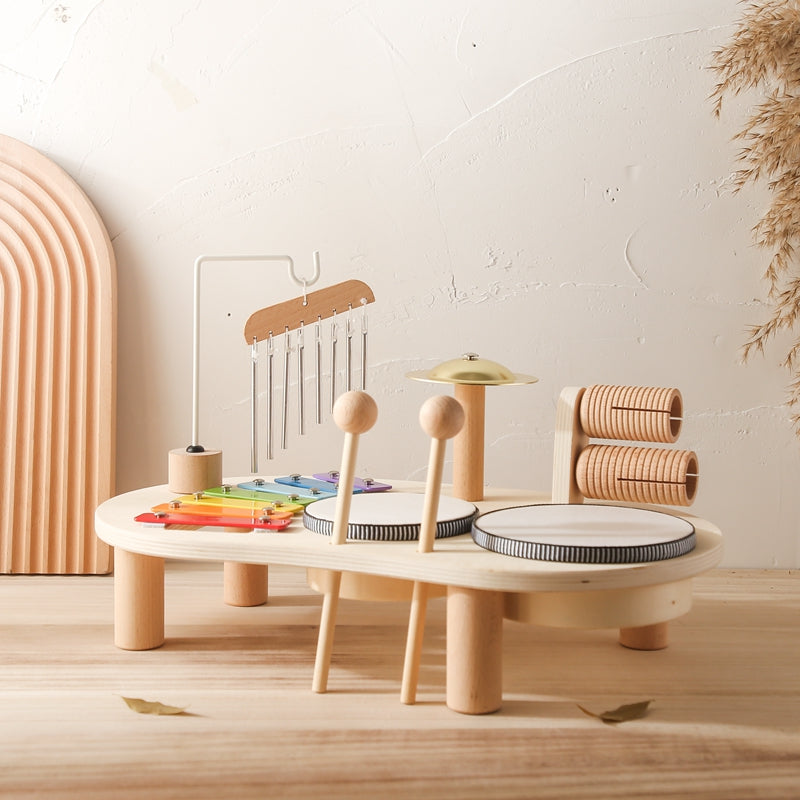 Children's Musical Instrument Table | Xylophone, Drums, and Sound Exploration