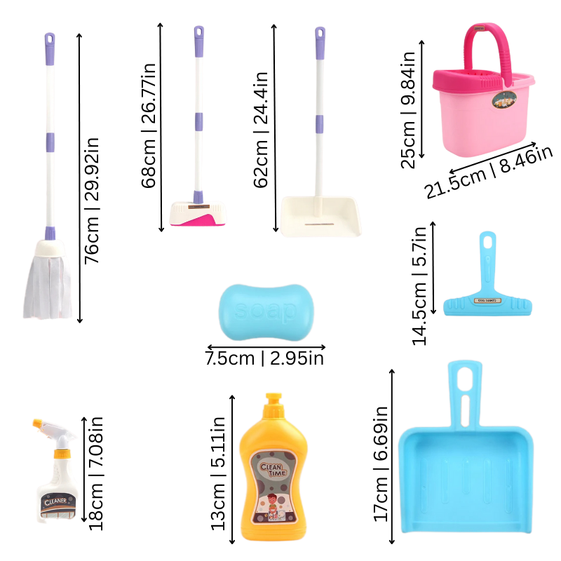 Kids Cleaning Play Set | Fun Role Play for Responsibility