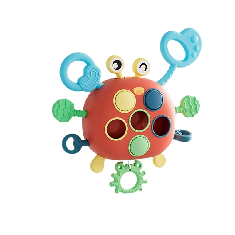 Sensory Crab Toy for Toddlers | Engaging Pull Strings and Tactile Features