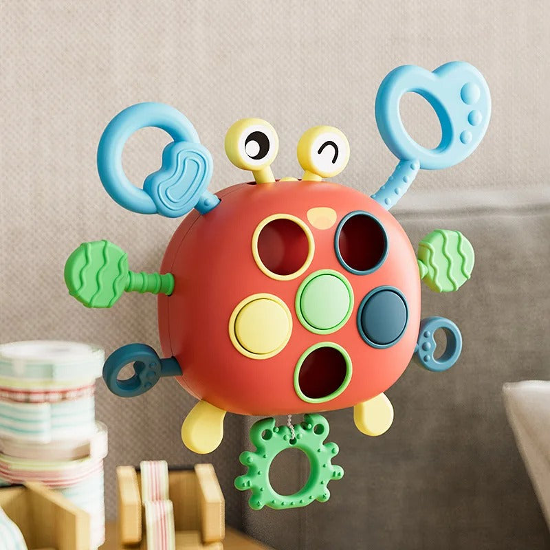Sensory Crab Toy for Toddlers | Engaging Pull Strings and Tactile Features