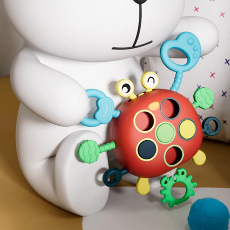 Sensory Crab Toy for Toddlers | Engaging Pull Strings and Tactile Features