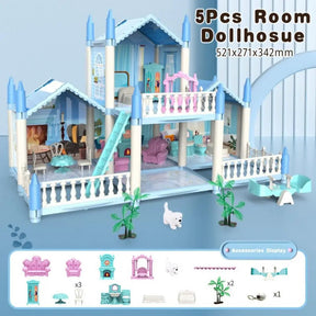 DIY 3D Dollhouse Kit | Creative Miniature Craft Set for Kids