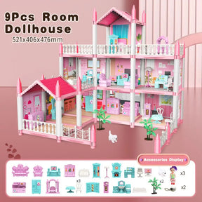 DIY 3D Dollhouse Kit | Creative Miniature Craft Set for Kids