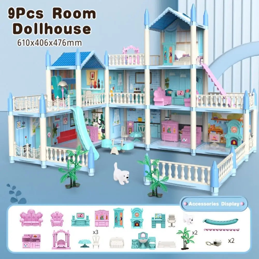 DIY 3D Dollhouse Kit | Creative Miniature Craft Set for Kids