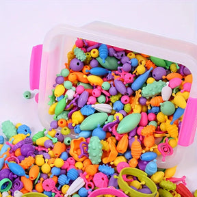 Jewelry Making Kit for Kids | Over 500 Colorful Beads Included