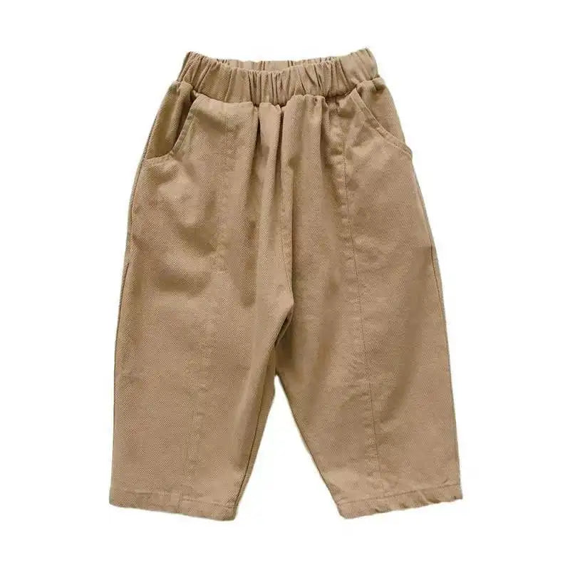 Kids Elastic Waist Pants | Comfortable All-Season Fit