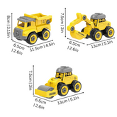 Buildable Construction Vehicle Set | Boosts Creativity and Problem-Solving Skills