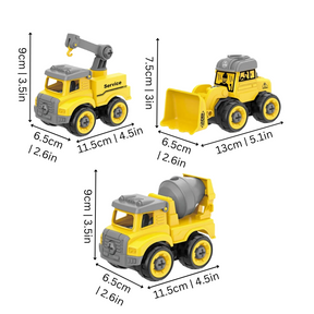 Buildable Construction Vehicle Set | Boosts Creativity and Problem-Solving Skills
