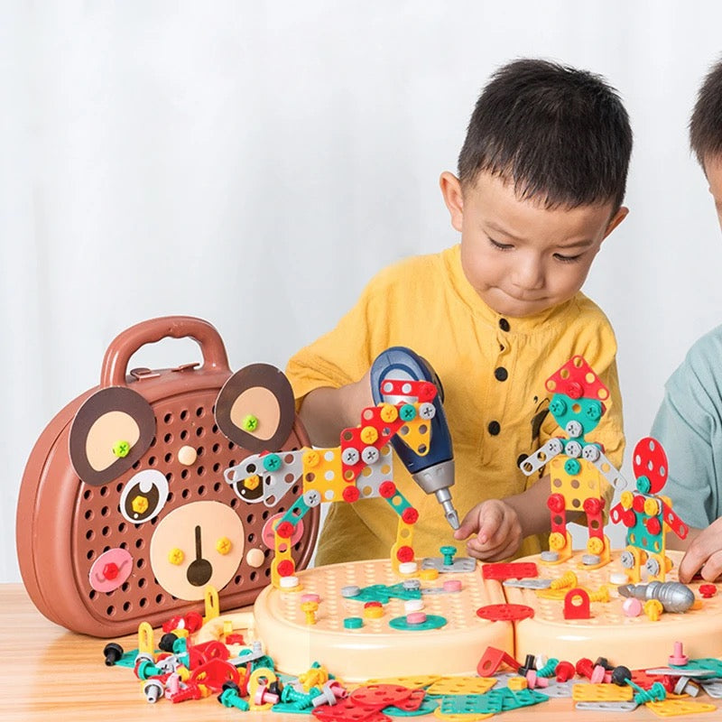 Construction Toy Set with Drill | Creative Learning and Hands-On Play