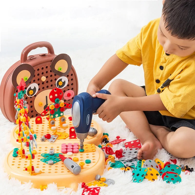 Construction Toy Set with Drill | Creative Learning and Hands-On Play