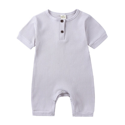 Baby Summer Romper | Soft Cotton with Easy Snap Closure