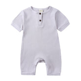 Baby Summer Romper | Soft Cotton with Easy Snap Closure
