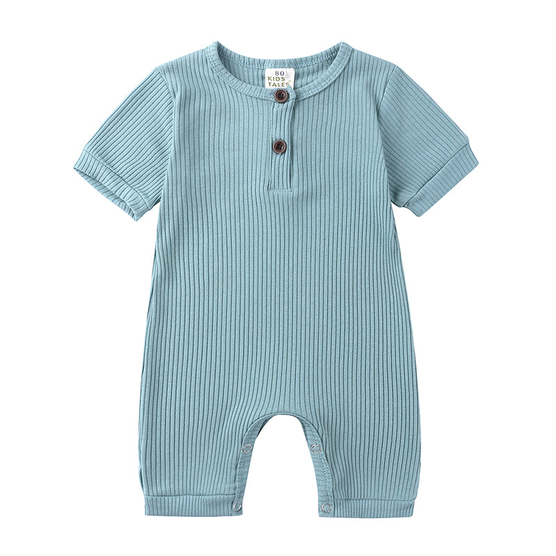 Baby Summer Romper | Soft Cotton with Easy Snap Closure