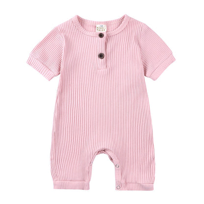 Baby Summer Romper | Soft Cotton with Easy Snap Closure