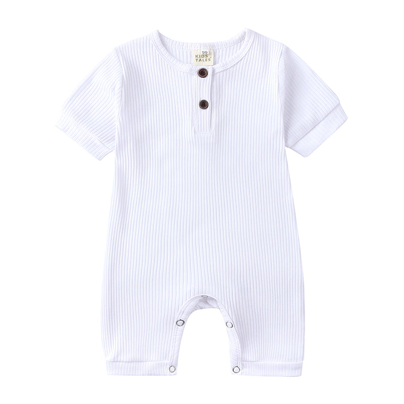 Baby Summer Romper | Soft Cotton with Easy Snap Closure