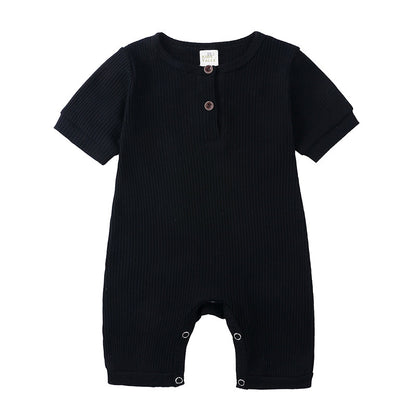 Baby Summer Romper | Soft Cotton with Easy Snap Closure