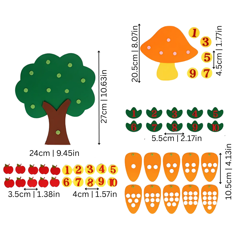 Playful Learning Numbers Set | Stimulates Imagination and Coordination