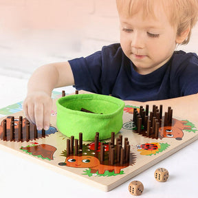 Hedgehog Counting Board | Engaging Peg Slot Activity