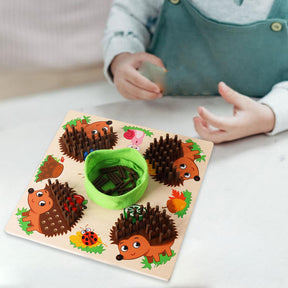 Hedgehog Counting Board | Engaging Peg Slot Activity