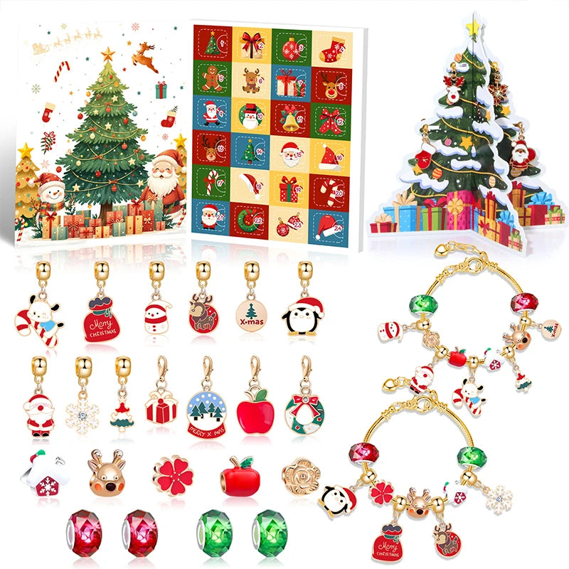 Children's Christmas Bracelet Kit | Colorful Countdown to Holiday Magic