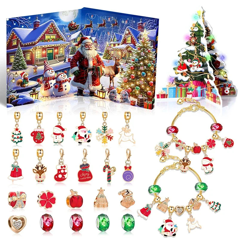 Children's Christmas Bracelet Kit | Colorful Countdown to Holiday Magic