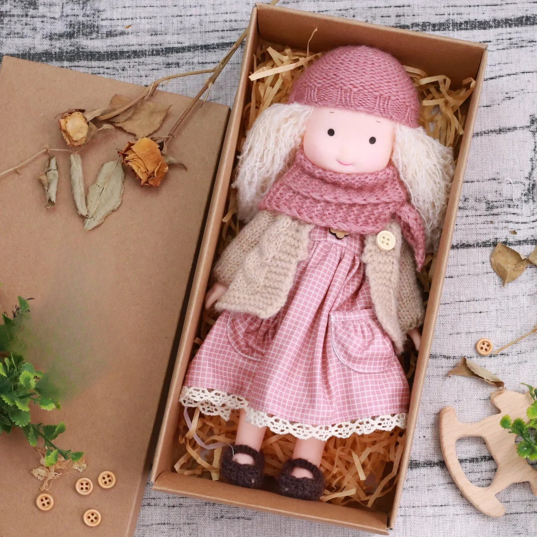 Plush Dress-Up Doll | Soft Cuddly Body with Accessories