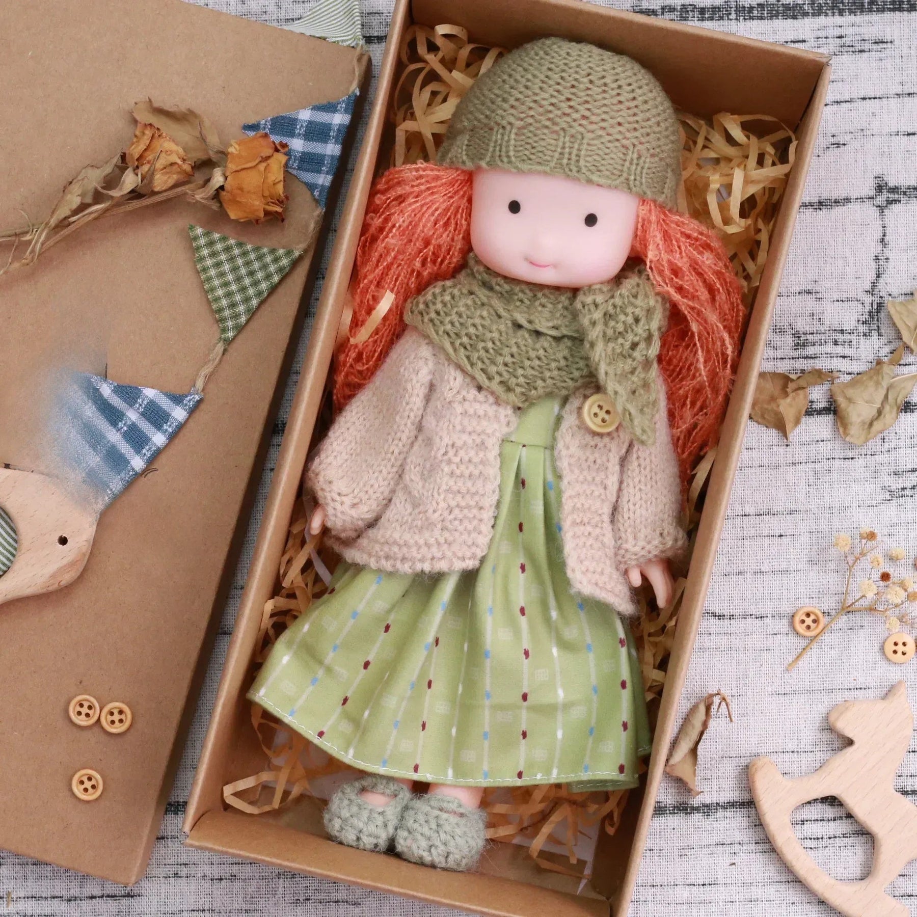 Plush Dress-Up Doll | Soft Cuddly Body with Accessories