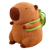 Capybara Plush Toy | Adorable Design with Turtle Backpack