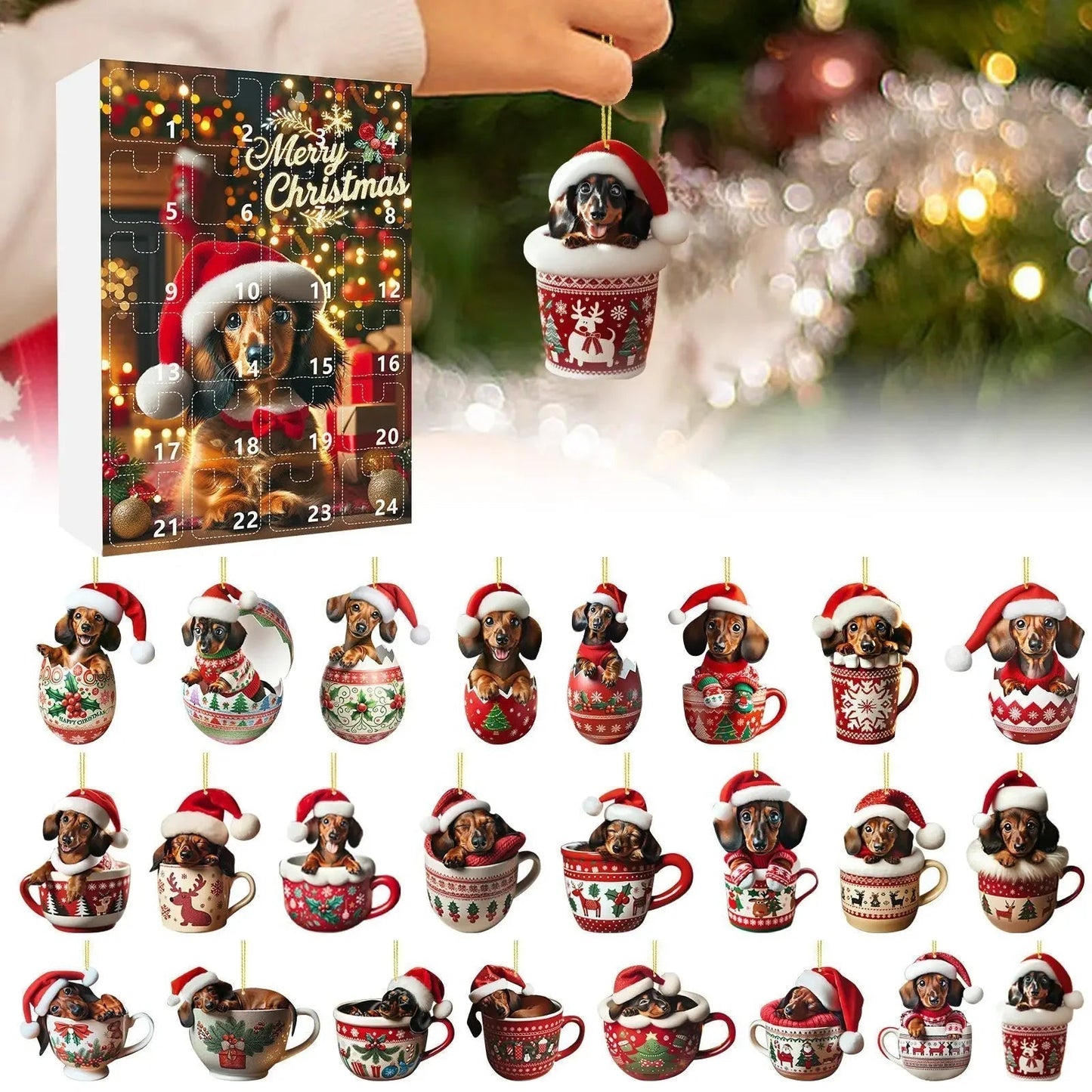 Dachshund Advent Calendar | Festive Countdown with 24 Surprises