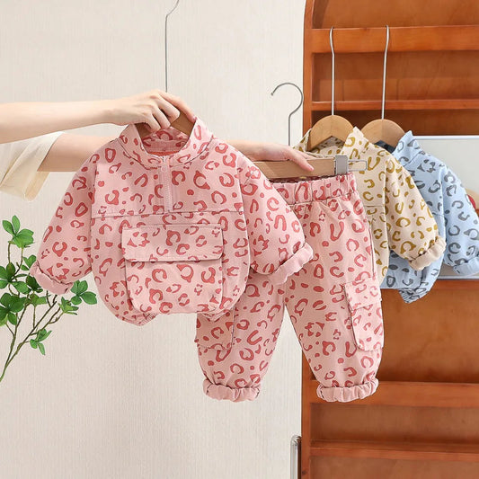 Leopard Print Casual Outfit | Soft Cotton 2-Piece Set