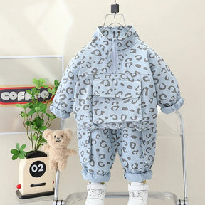 Leopard Print Casual Outfit | Soft Cotton 2-Piece Set