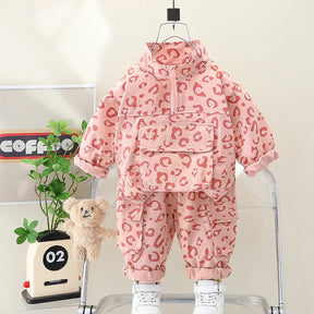 Leopard Print Casual Outfit | Soft Cotton 2-Piece Set